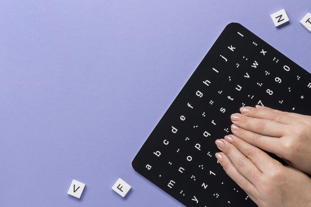utilizzo di una keyboard braille