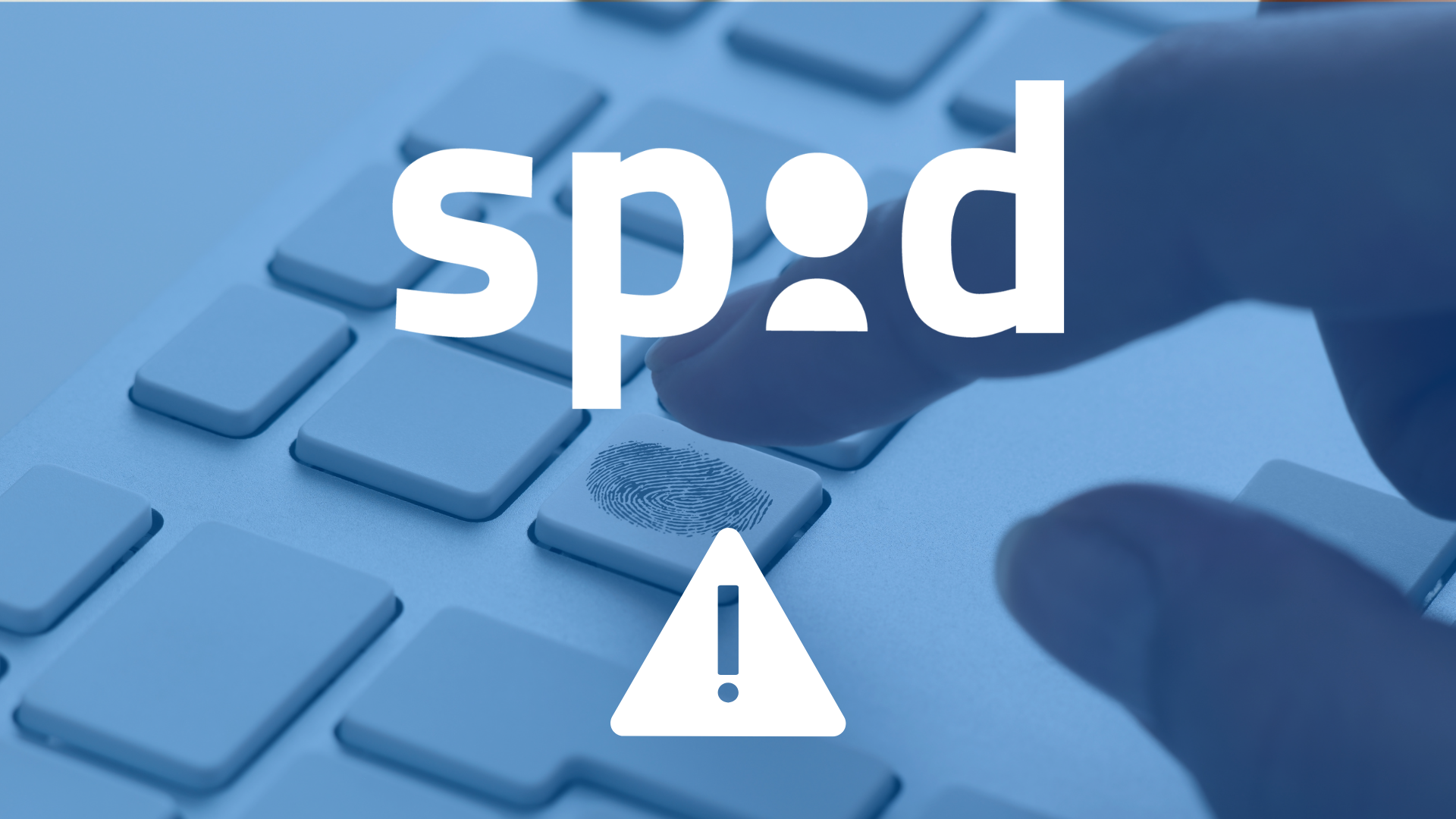 Immagine generica che rappresenta il logo SPID e il segnale triangolare con punto esclamativo del prestare attenzione