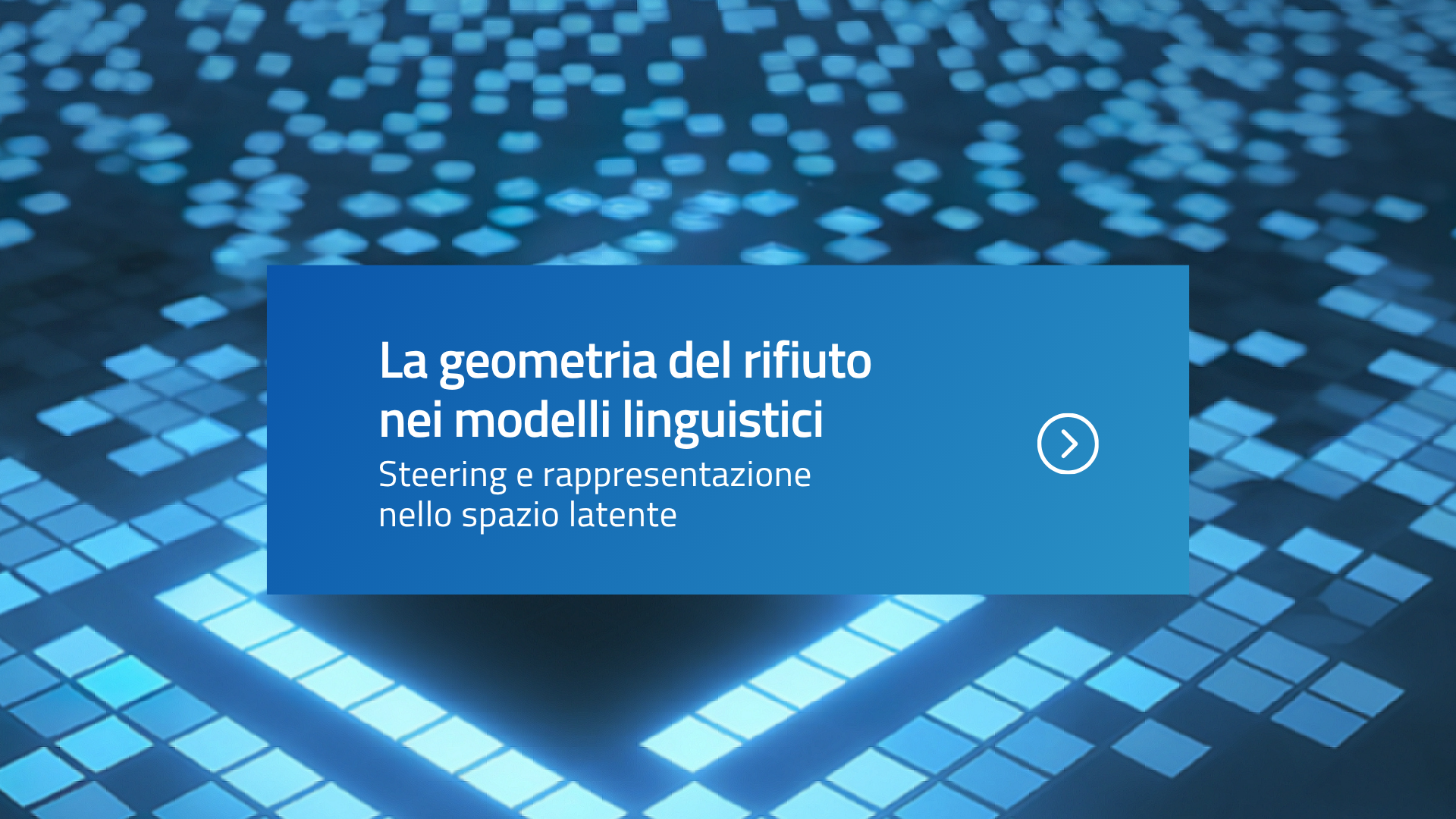 immagine decorativa stock con riquadri azzurri e sfondo blu. al centro titolo del paper
