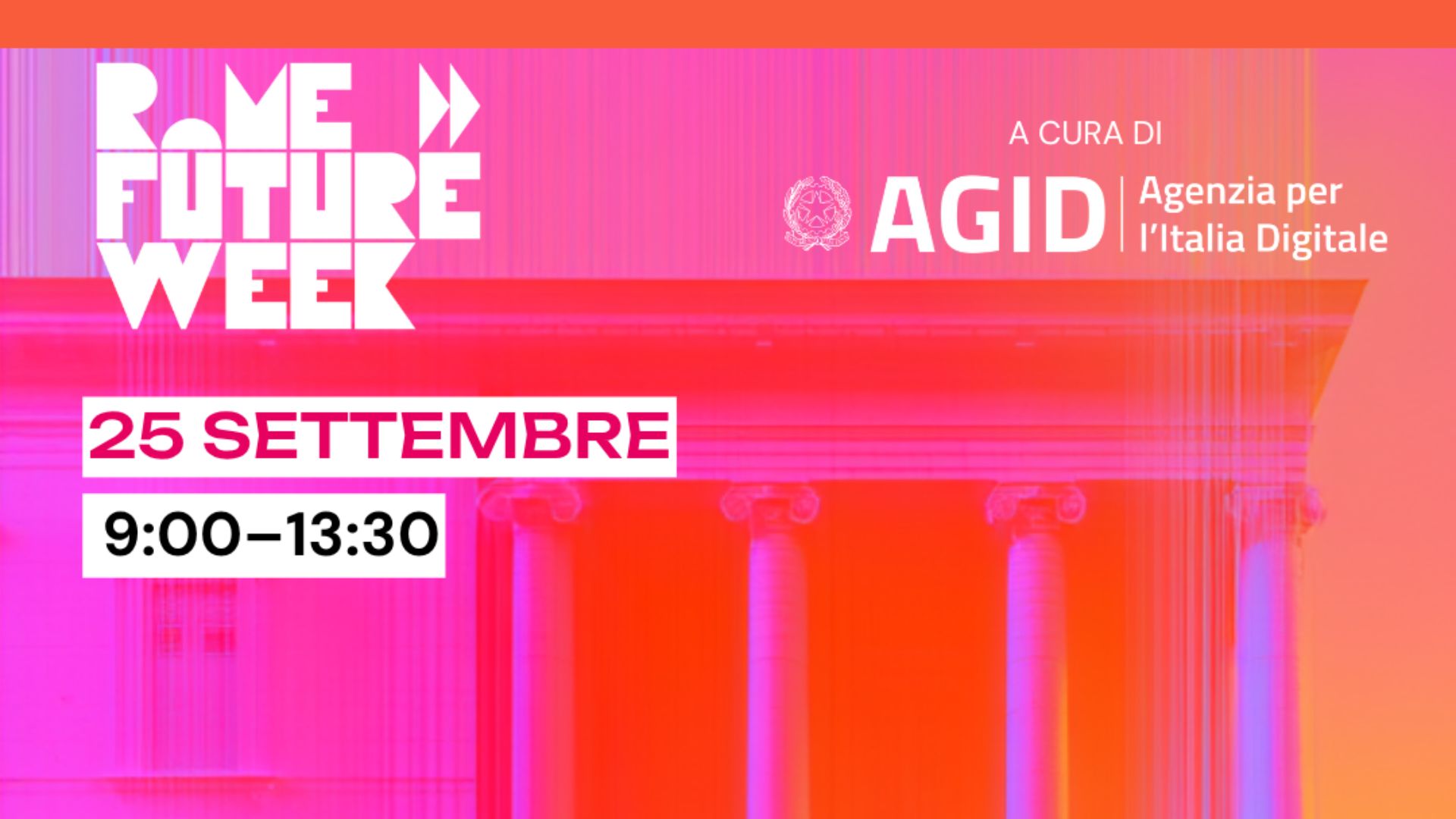 Locandina evento Agid alla Rome Future Week